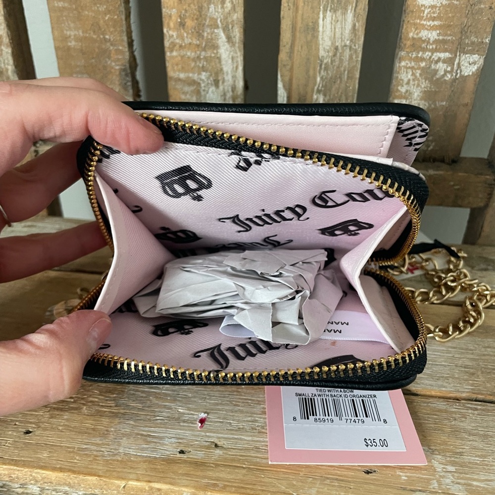 Black Quilted Women's Wallet - Picture 6 of 6